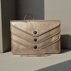 American Leather Company Elegant Gold Women's Wallet